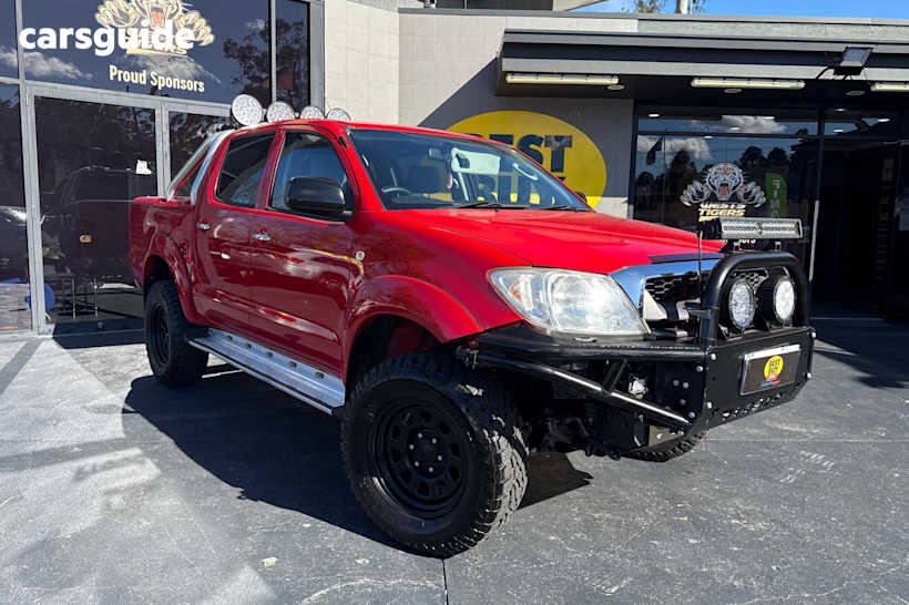 Red 2011 Toyota Hilux Ute Tray SR5 4X4