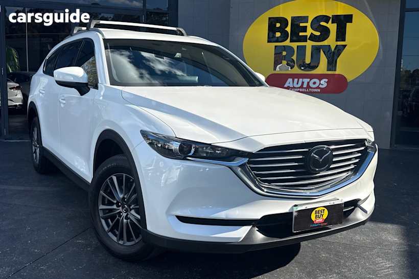 White 2021 Mazda CX-8 SUV SPORT F