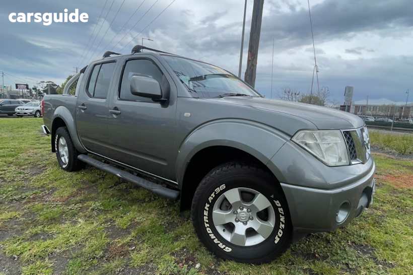 Grey 2010 Nissan Navara Dual Cab Pick-up St (4X4)