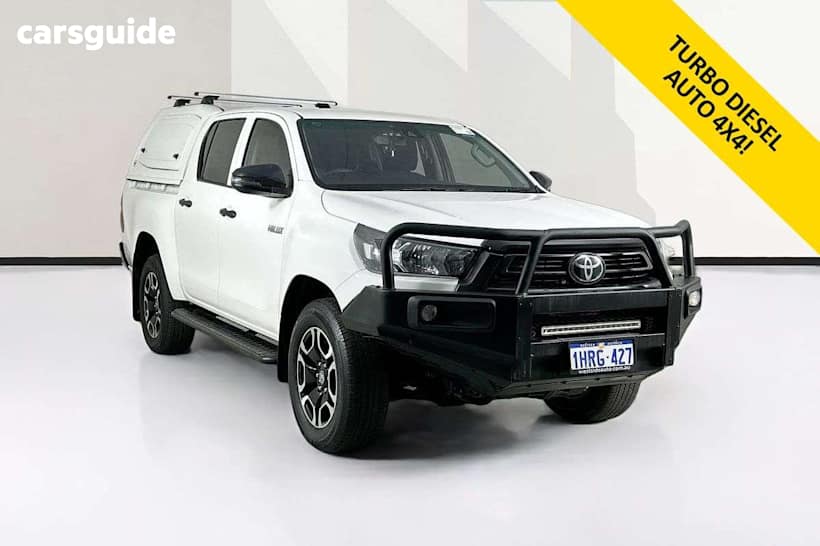 White 2022 Toyota Hilux Double Cab Pick Up Workmate (4X4)