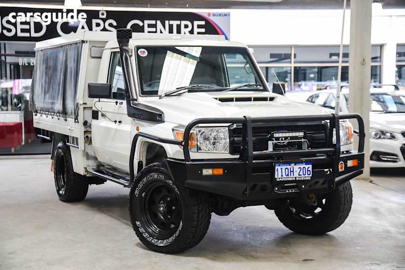 White 2017 Toyota Landcruiser Ute Tray WORKMATE 4X4