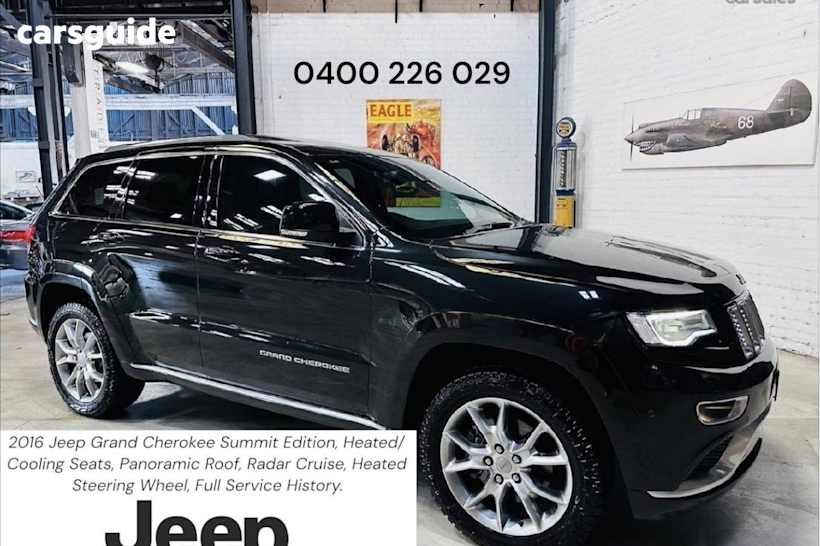 Black 2016 Jeep Grand Cherokee SUV SUMMIT 4X4