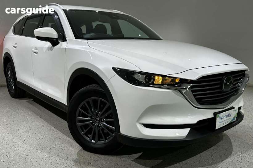 White 2021 Mazda CX-8 SUV SPORT F