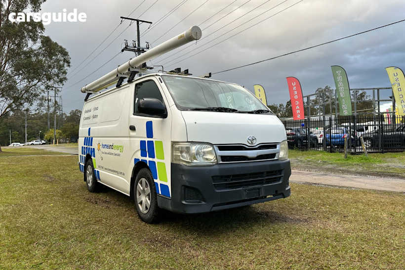 White 2013 Toyota HiAce Van Lwb