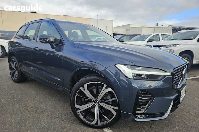 Blue 2023 Volvo XC60 Wagon Ultimate B6 Dark Mhev