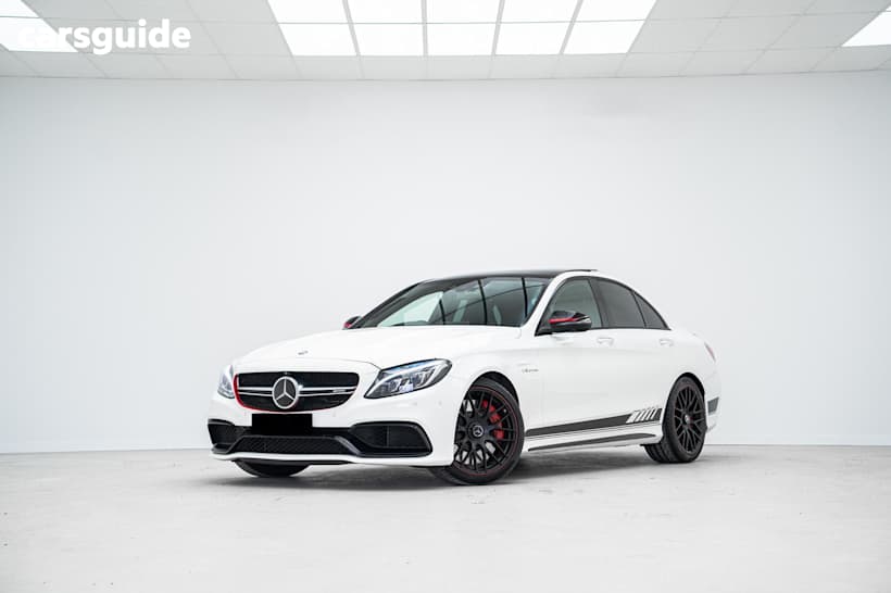 White 2015 Mercedes-Benz C-CLASS Sedan C63 AMG S R