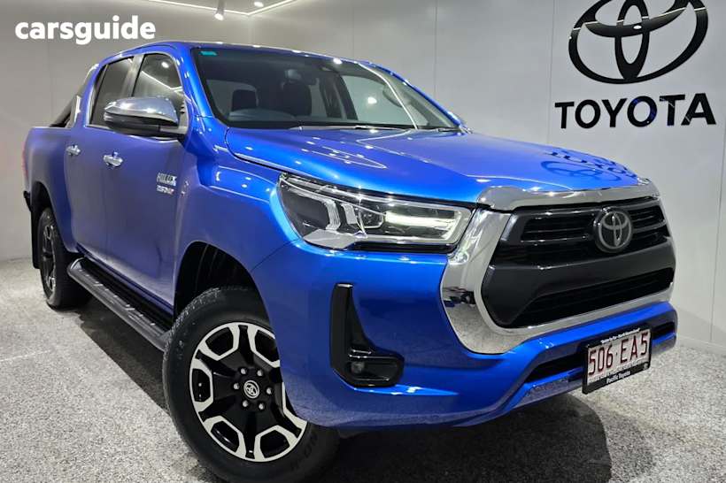 Blue 2022 Toyota Hilux Ute Tray SR5 4X4