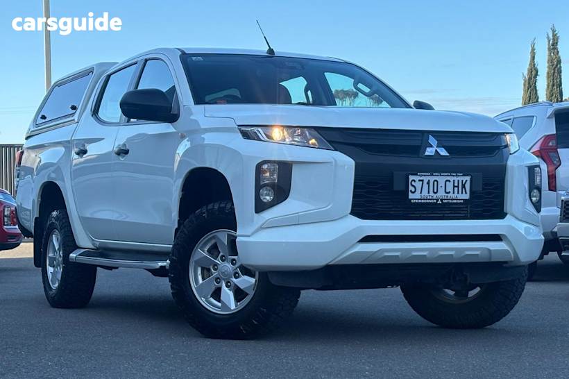 White 2021 Mitsubishi Triton Ute Tray GLX+ 4X4