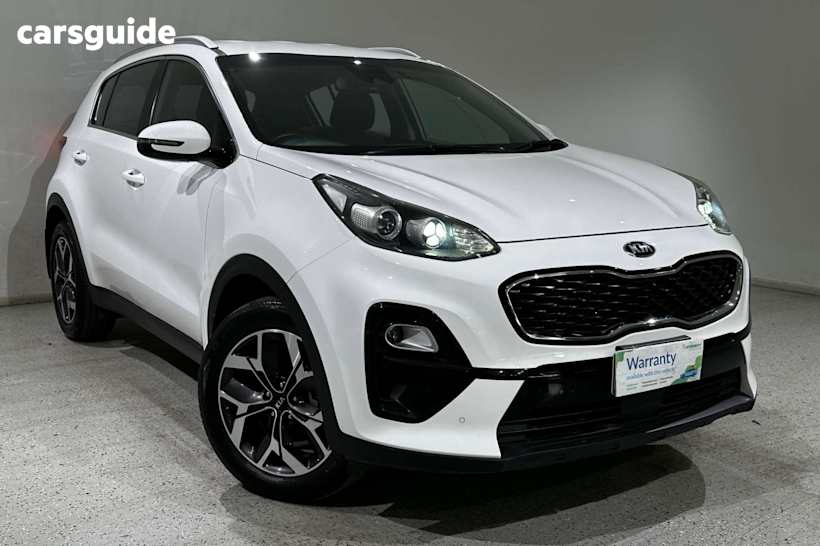 White 2019 Kia Sportage SUV SI PREMIUM F