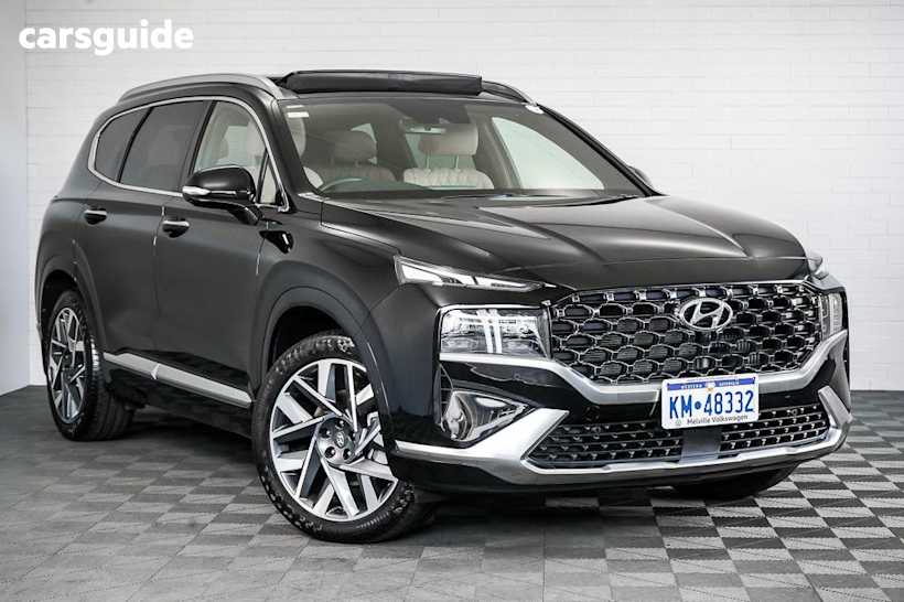 Black 2021 Hyundai Santa FE Wagon Highlander Crdi (Awd)