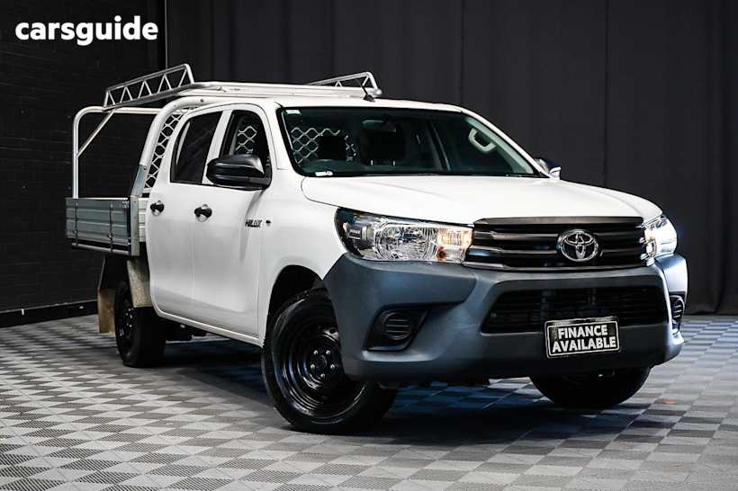 White 2018 Toyota Hilux Dual Cab Utility Workmate