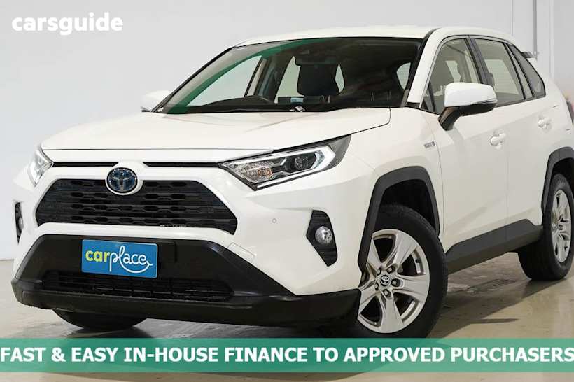 White 2020 Toyota RAV4 Wagon Gx 2Wd Hybrid