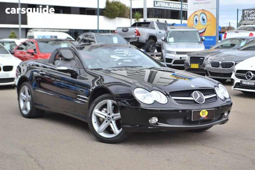 Black 2003 Mercedes-Benz SL-Class Sedan SL500 R