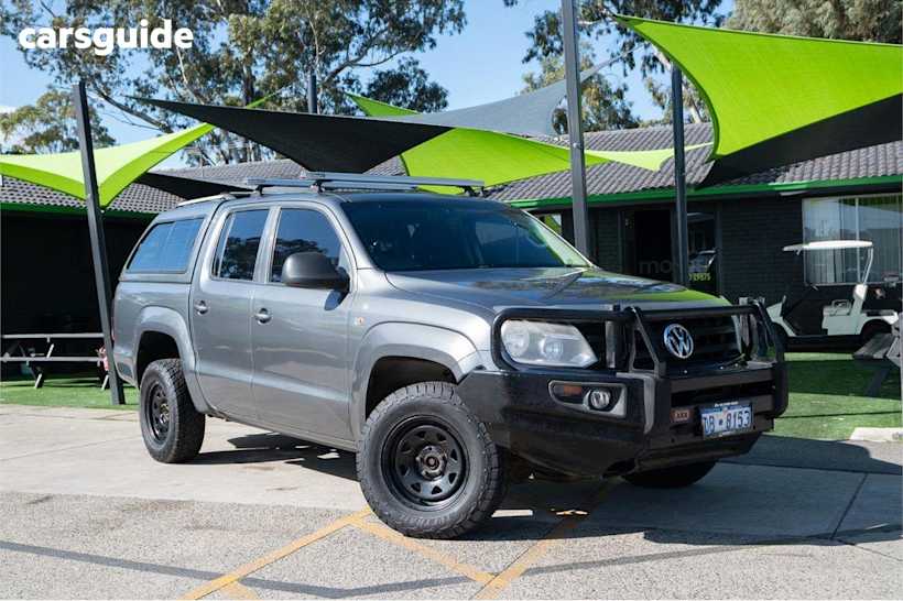 Grey 2015 Volkswagen Amarok Dual Cab Utility Tdi400 Trendline (4X4)