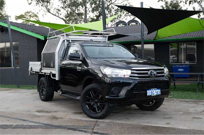 Black 2023 Toyota Hilux Cab Chassis Sr (4X4)
