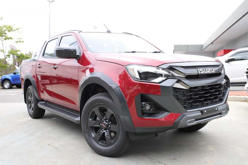 Red 2025 Isuzu D-MAX Crew Cab Utility X-Terrain (4X4)