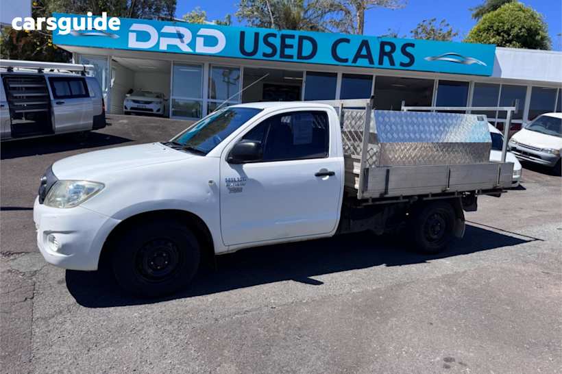 White 2011 Toyota Hilux Cab Chassis Workmate