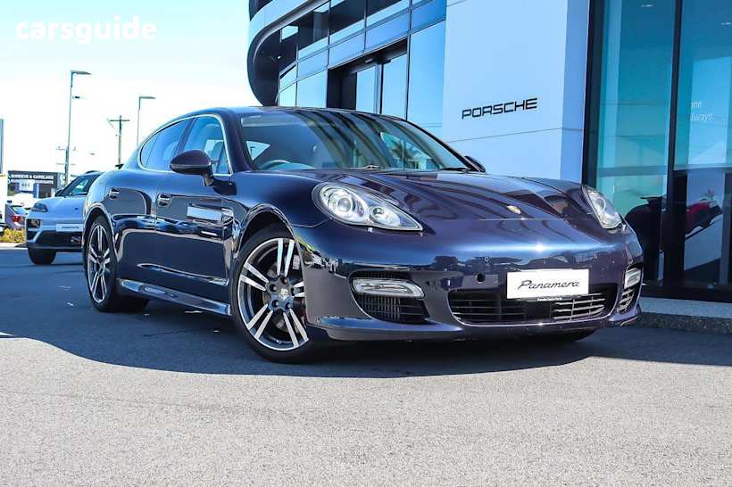 Blue 2010 Porsche Panamera Coupe Turbo