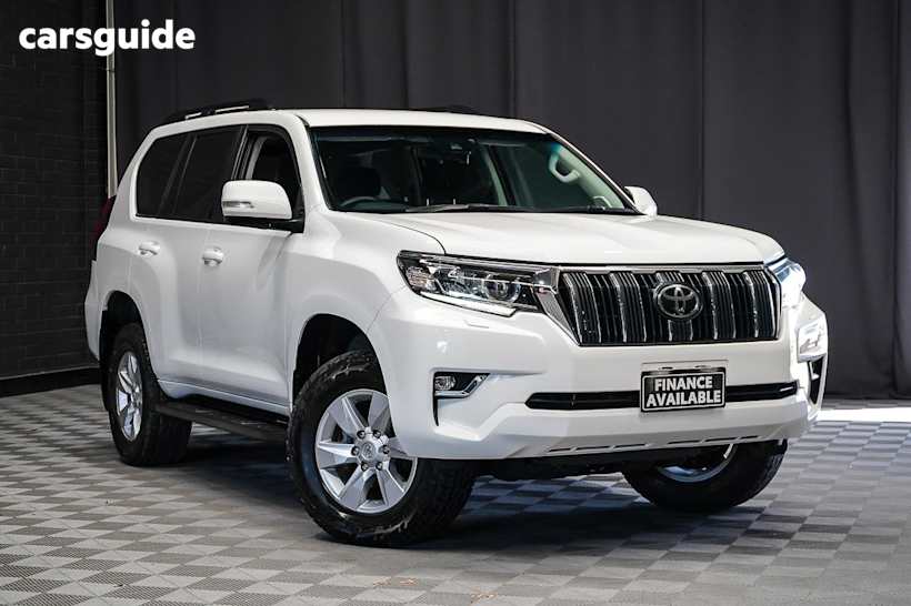 White 2021 Toyota Landcruiser Prado Wagon Gxl Flat Tailgate