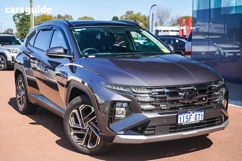 Grey 2025 Hyundai Tucson Wagon Premium Hybrid (Awd)