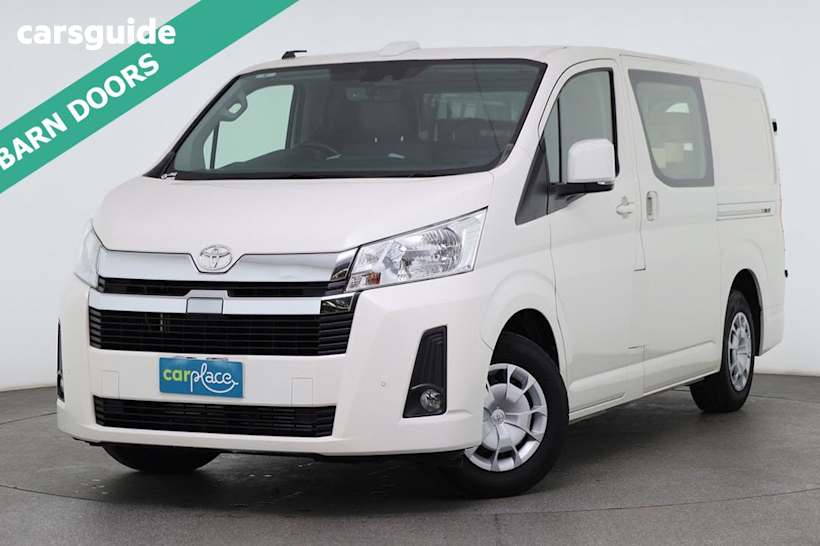 White 2023 Toyota HiAce Van Lwb (4 Door Option)