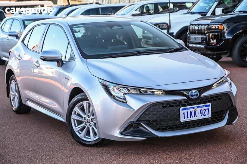 Silver 2024 Toyota Corolla Hatchback Ascent Sport Hybrid