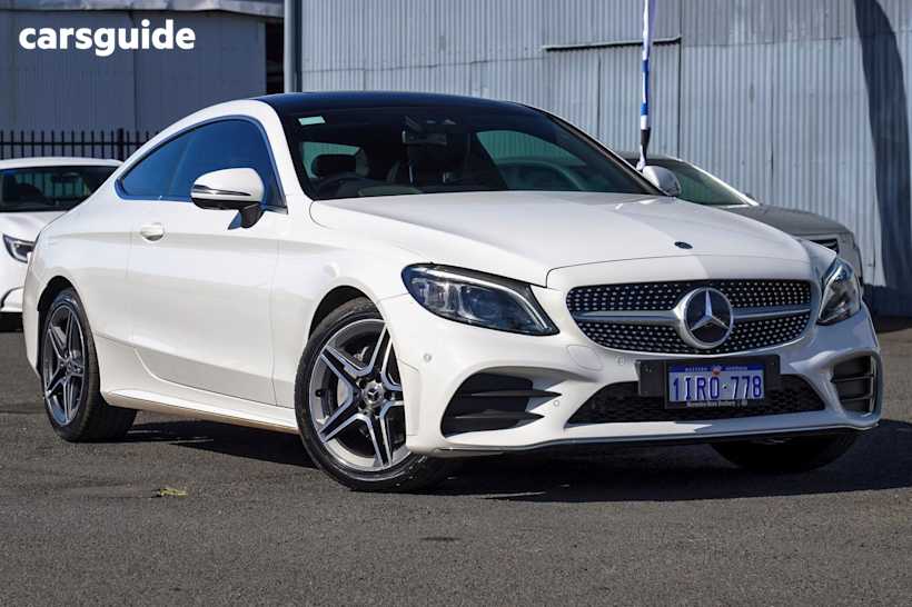 White 2019 Mercedes-Benz C-CLASS Coupe C200 R