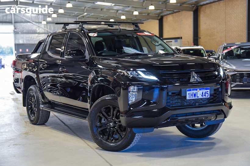 Black 2022 Mitsubishi Triton Ute Tray GSR 4X4