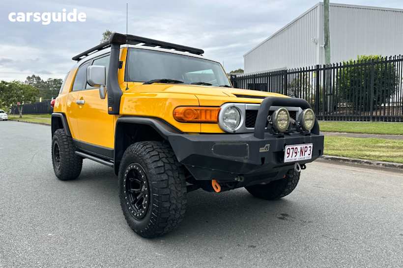 Yellow 2011 Toyota FJ Cruiser Wagon