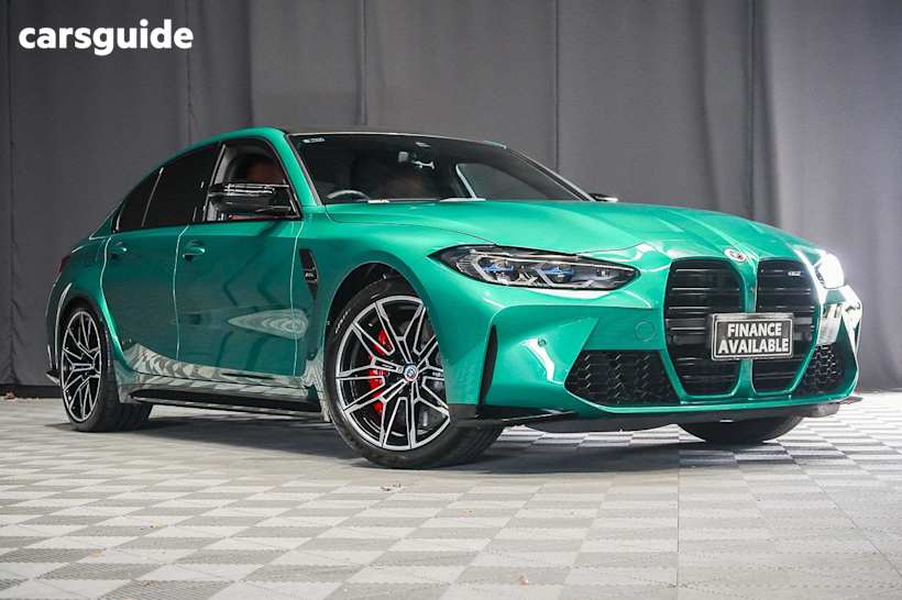 Green 2022 BMW M3 Sedan