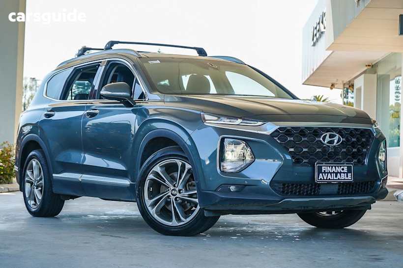 Grey 2018 Hyundai Santa FE Wagon Highlander Crdi Satin Awd