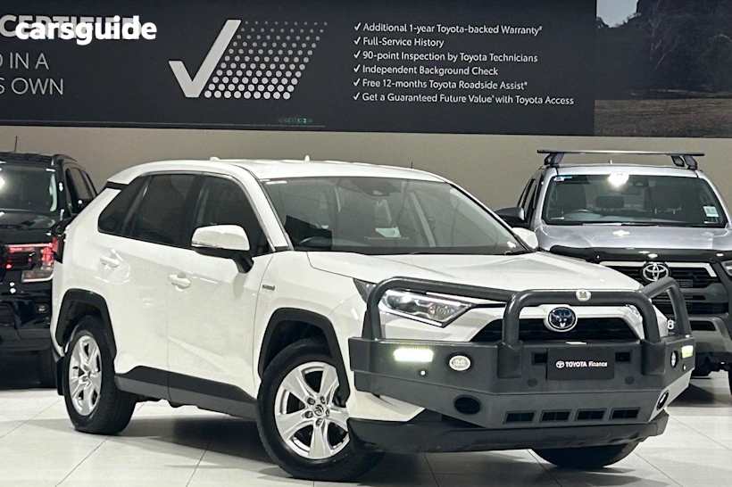 White 2021 Toyota RAV4 SUV GX F