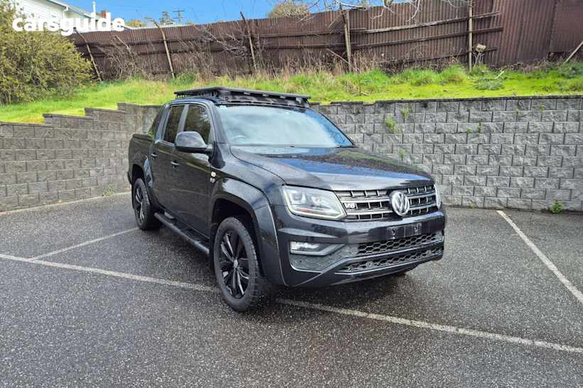 Black 2021 Volkswagen Amarok Ute Tray TDI580 BLACK EDITION 4X4