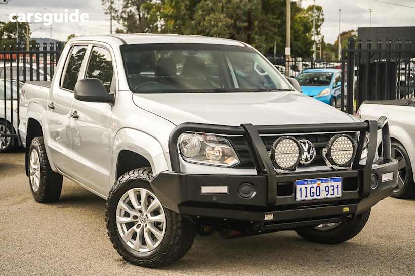 Silver 2018 Volkswagen Amarok Dual Cab Utility Tdi420 Core Edition (4X4)