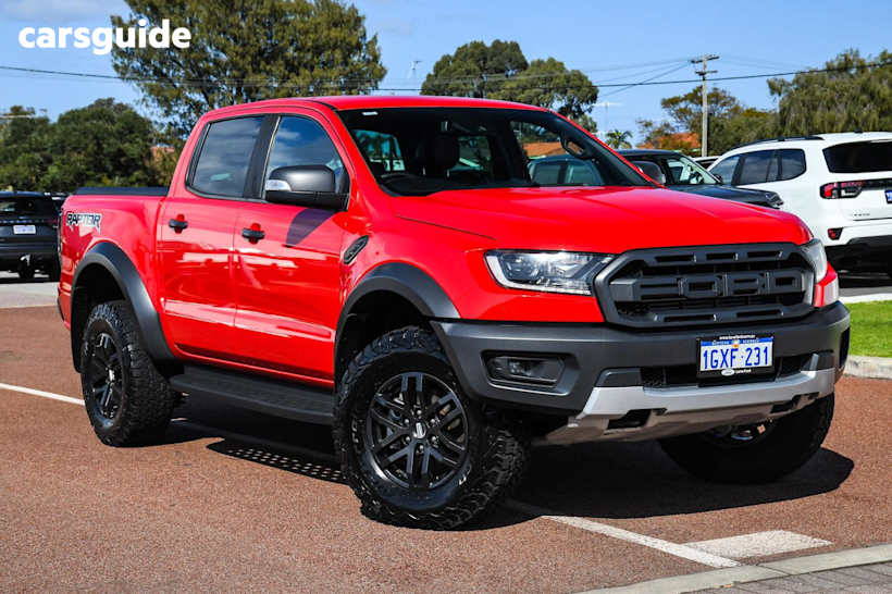 Red 2019 Ford Ranger Ute Tray RAPTOR 4X4