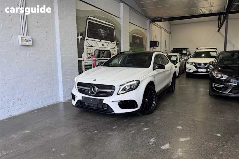 White 2019 Mercedes-Benz GLA45 Wagon 4Matic