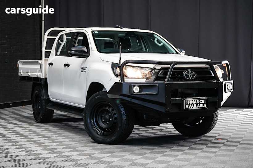 White 2021 Toyota Hilux Double Cab Chassis Sr (4X4)