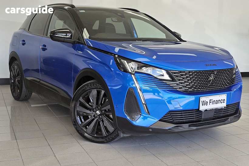 Blue 2021 Peugeot 3008 SUV GT SPORT PLUG-IN HYBRID AWD 4WD