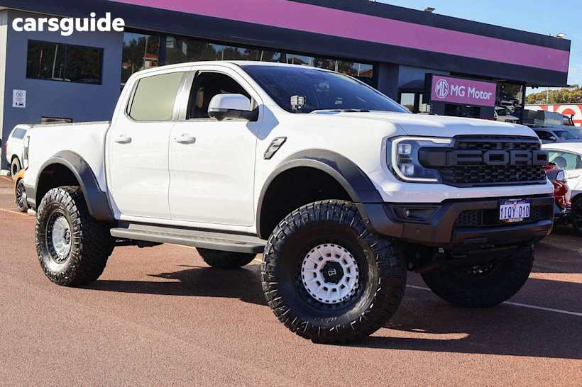 White 2022 Ford Ranger Ute Tray RAPTOR 4X4