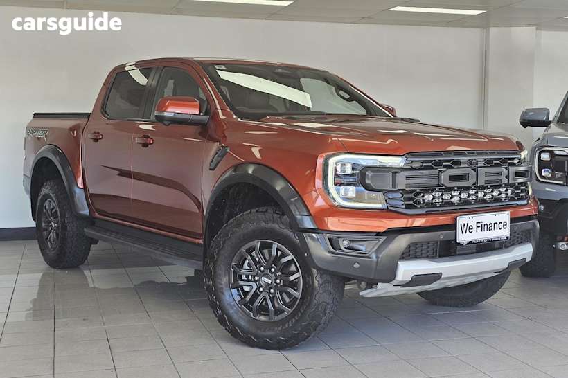 Orange 2022 Ford Ranger Ute Tray RAPTOR 4X4