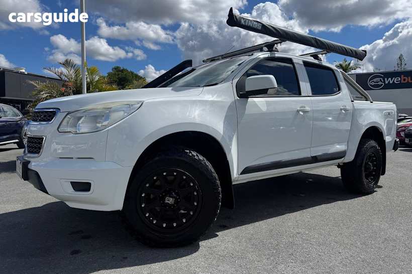 White 2014 Holden Colorado Ute Tray LX 4X4