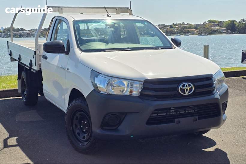 White 2017 Toyota Hilux Ute Tray WORKMATE R