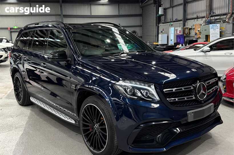 Blue 2017 Mercedes-Benz GLS-Class SUV GLS63 AMG 4WD