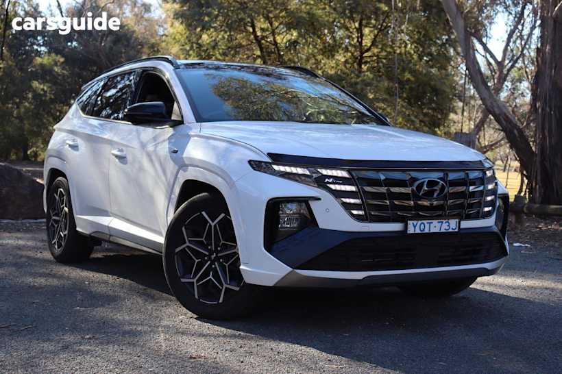 White 2023 Hyundai Tucson Wagon Highlander N Line (Awd) No Srf