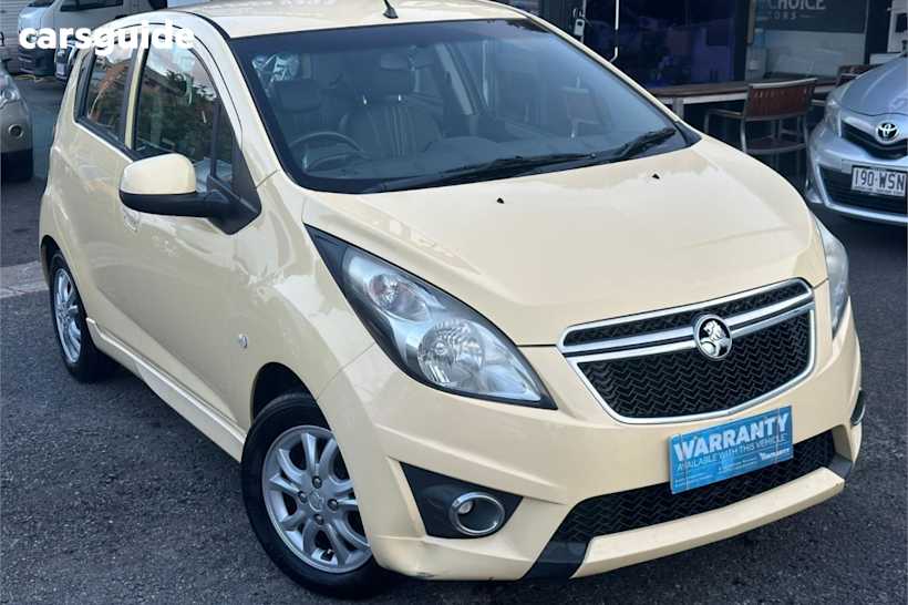 Yellow 2012 Holden Barina Spark Hatch CD F