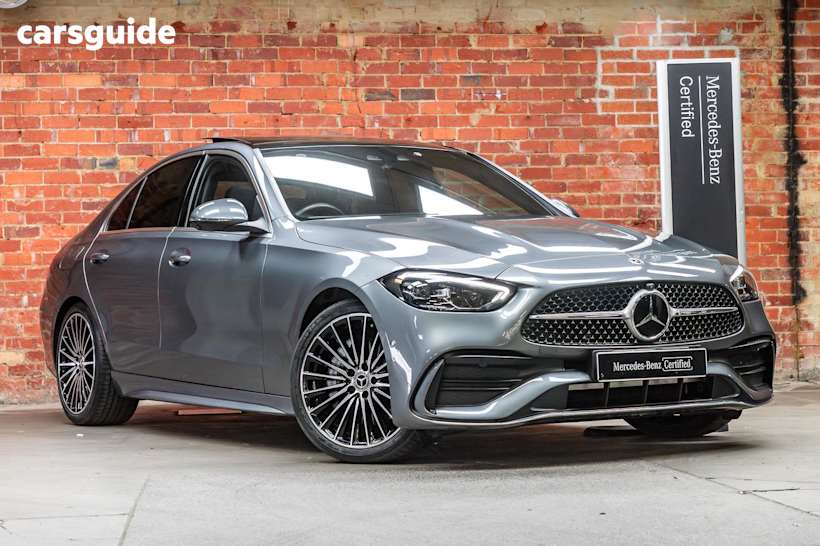 Grey 2022 Mercedes-Benz C300 Sedan Mhev