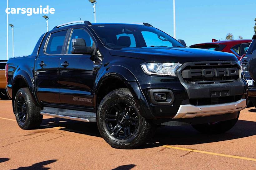 Black 2019 Ford Ranger Ute Tray WILDTRAK 4X4
