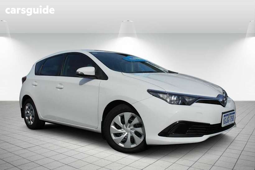 White 2017 Toyota Corolla Hatchback Ascent