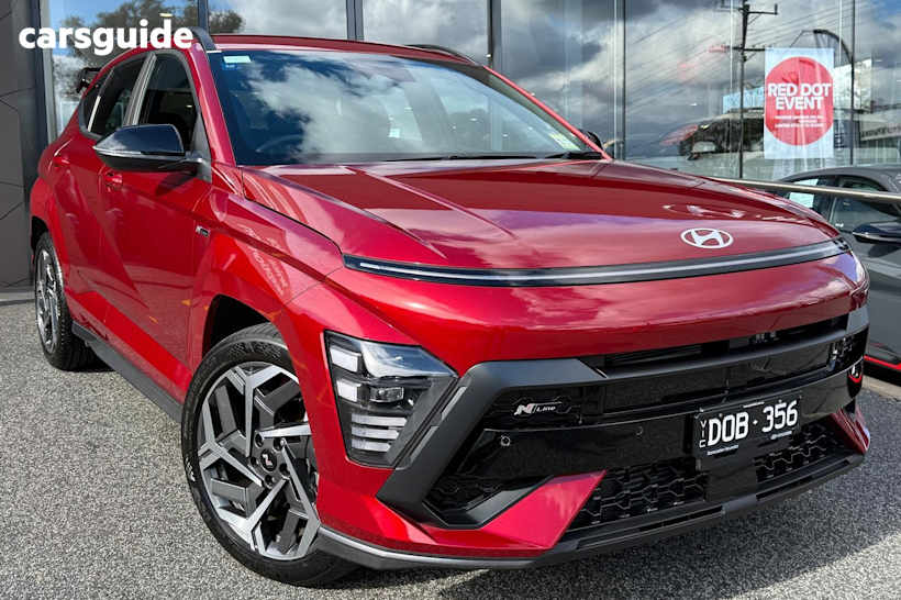 Red 2024 Hyundai Kona SUV N LINE 4X4