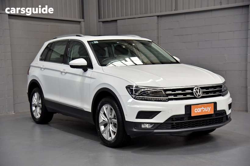 White 2019 Volkswagen Tiguan SUV 132TSI COMFORTLINE 4WD